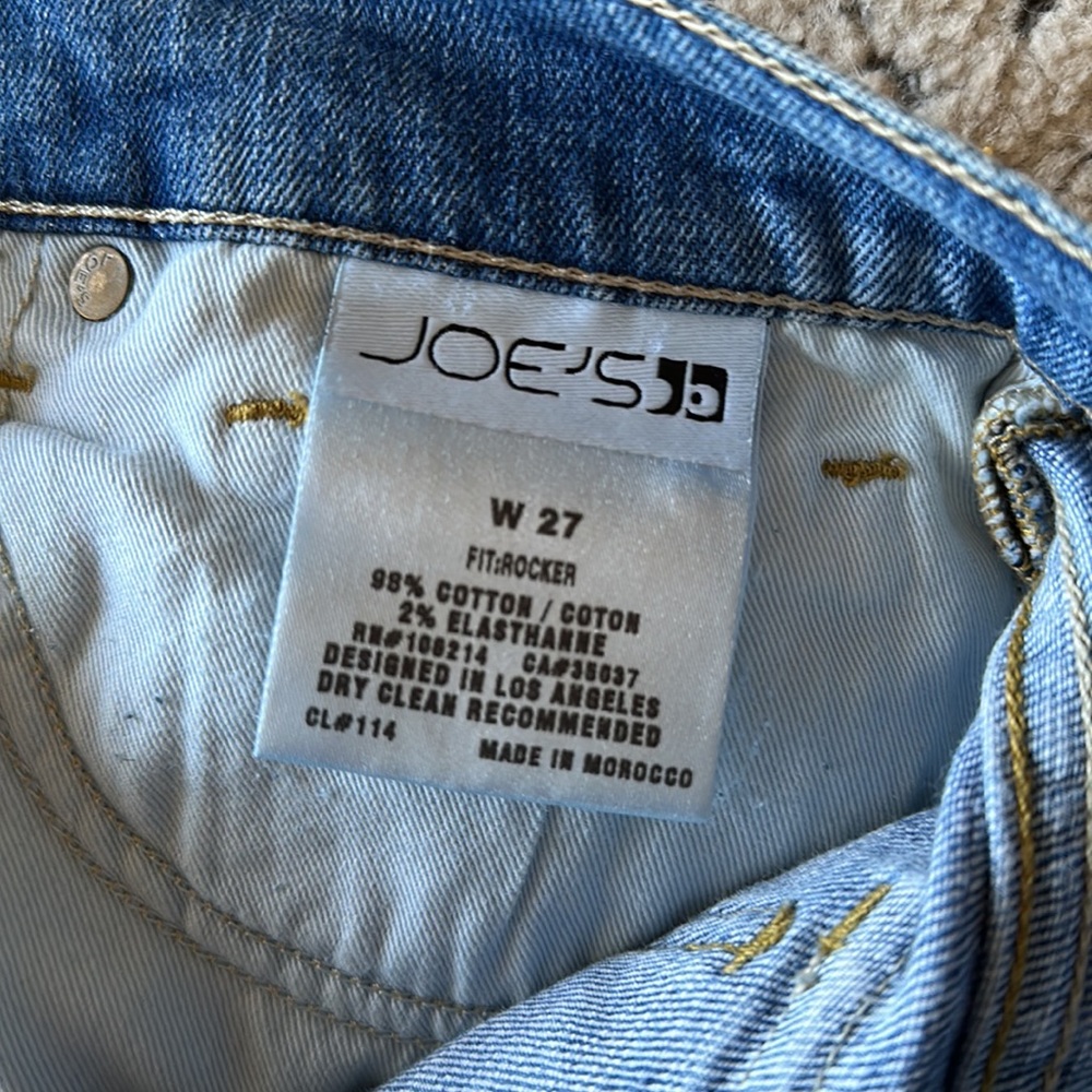 *JOES JEANS* Rocker Bootcut Raw Edge Low Rise 27 - Picture 8 of 8